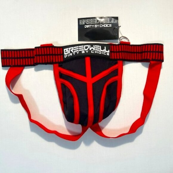 Breedwell Size XL Hybred Athletic Supporter/Jockstrap - Red/Black - Picture 3 of 7